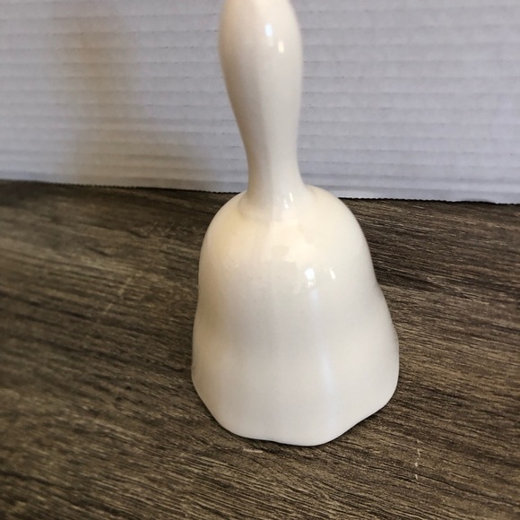 Vtg Ceramic Bell with Rose Design - Picture 5 of 11